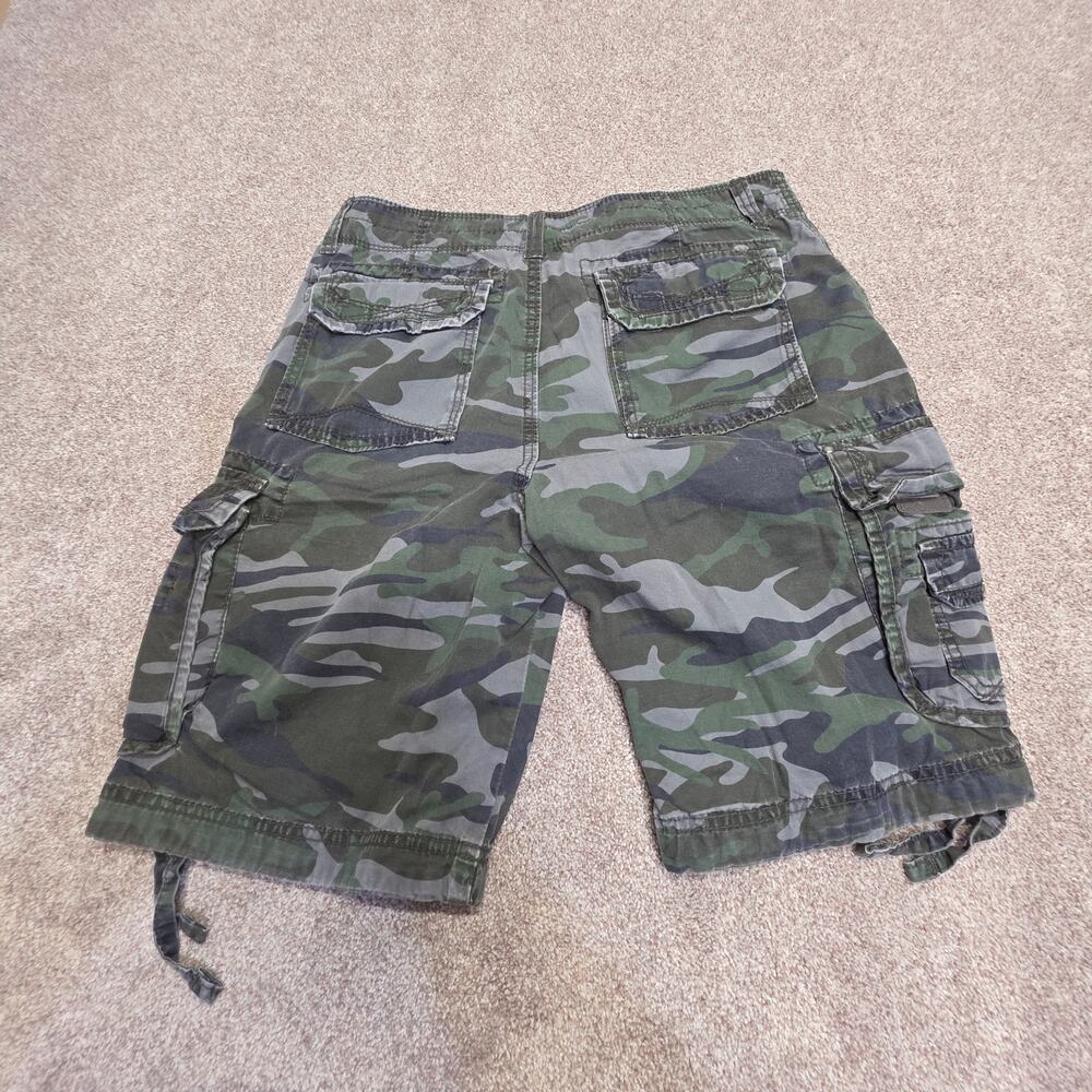 Y2K Parachute Skater 2000s Unionbay Camo Cargo Shorts 32 Military Indie sleaze